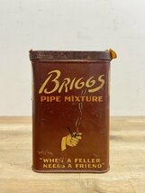 アメリカ ヴィンテージ タバコ缶 50’s 雑貨 インテリア 収納 店舗備品 アメリカン雑貨 BRIGGS【9363】_画像5