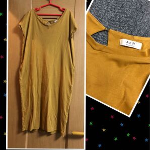 F★美品★サイドポケット付きロングシャツ♪ワンピース