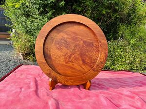  high class rare era thing large . -ply thickness natural tree .. beautiful . sphere ... large circle tray pcs attaching diameter 86cm thickness 5.5. large green tea tray * large tray * large tea record . tea utensils / inspection :. chinese quince 