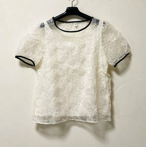 ●美品 FEIMINA レーストップス WHT サイズXL