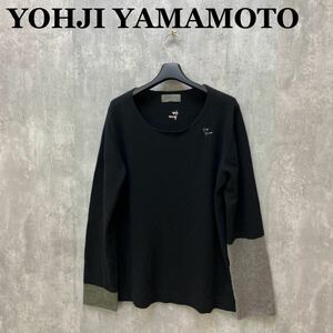 YOHJI YAMAMOTO POUR HOMME カシミヤ ニットセーター 刺繍 ヨウジヤマモト