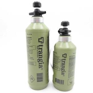 [ used * unused goods ][2 pcs set ] tiger n gear fuel bottle 0.5L/0.3L olive TR-506105/TR-506103 trangia outdoor camp 