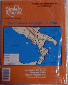 DG/STRATEGY & TACTICS NO.150/THE ITALIAN CAMPAIGN:SALERNO/駒未切断/日本語訳無し