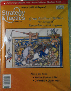 DG/STRATEGY&TACTICS NO.197/GREAT MEDIEVAL BATTLES/THE BATTLE OF BANNOCKBURN AND ANGORRA/駒未切断/日本語訳無し