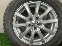 美品 社外品 15インチ　6.5J 5穴/100 +40 GOODYEAR ICE NAVI6 195/65R15 91Q 2019年　4本　プリウス カローラツーリング 平座_画像2