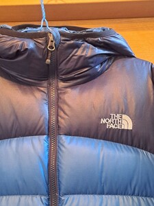 THE NORTH FACE JACKET　ダウンジャケット　メンズ　ネイビー　ツートンカラー　M　ジップアップ　ノースフェイス　アウトドア