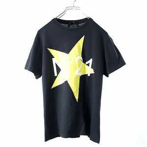 3-MI012 ヌメロ ヴェントゥーノ N°21 コットン Tシャツ ブラック XS レディース