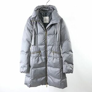 2-DK515【美品】モンクレール MONCLER NIMES 国内正規代理店タグ ダウンコート グレー 0 レディース