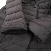 2-DK164 モンクレール MONCLER 国内正規品 ファー ダウンコート ブラウン 00 レディース_画像10