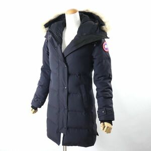 3-ZI005 カナダグース CANADA GOOSE 国内正規代理店タグ コヨーテファー ダウンコート ブラック S レディース