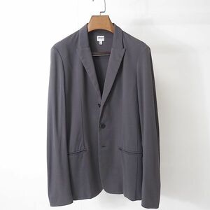 2-DI427 アルマーニコレツィオーニ ARMANI COLLEZIONI 高級ライン 近年タグ ストレッチ ジャケット グレー S メンズ