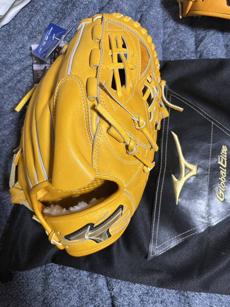 中古美品 ミズノ グローバルエリート 硬式 投手用 硬式