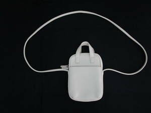 Y.23.I.22 SY * LOWRYS FARM Lowrys Farm shoulder bag pouch lady's white USED *