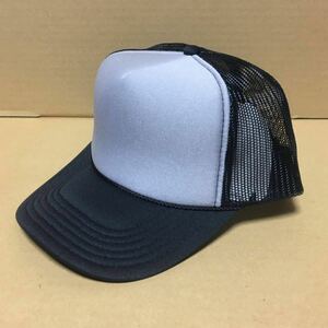 OTTO メッシュキャップ ツートンブラック グレーブラック 灰黒 BLACK オットー CAP 帽子 ミリタリー USA 無地 野球帽★