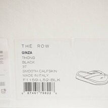 K3995P　▼THE ROW ザロウ▼　21SS GINZA レザー トングサンダル ブラック 37/23.5cm フラット レザーサンダル 黒 春夏 rb mks_画像7