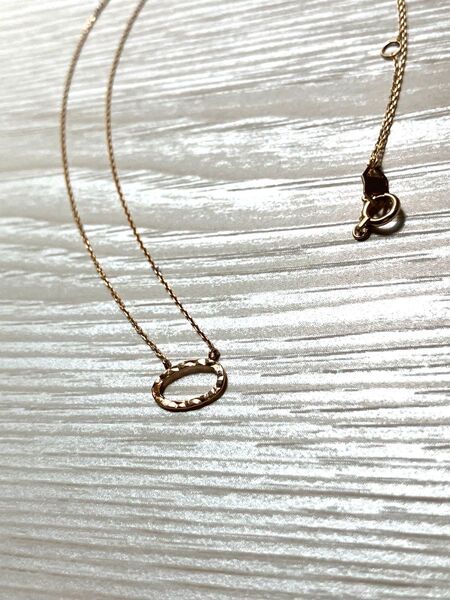 Chainon ネックレス K10 YG 鎚目