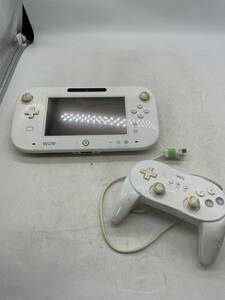 WiiU Nintendo Wii Uゲームパッド ゲームパッド 任天堂 GAME WUP-010 ホワイト コントローラー 懐かしゲーム 現状品 当時物 001