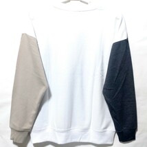 特価/未使用【サイズ=L】RAGGED MOUNTAIN/メンズ/裏毛/スウェット/トレーナー/胸囲=96～104cm/white配色②_画像3