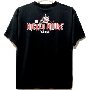 特価/未使用【サイズ=L】Disney/Mickey/ディズニー/ミッキー/メンズ/半袖/Tシャツ/胸囲=96～104cm/black