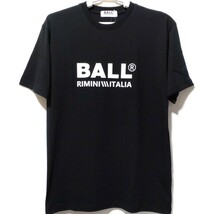 特価/未使用【サイズ=L】BALL/ボール/メンズ/半袖/Tシャツ/胸囲=96~104cm/black_画像1