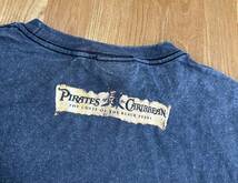 雰囲気◎ 墨黒 00s PIRATES OF THE CARIBBEAN THE CURSE OF THE BLACK PEARL Tシャツ 古着_画像3