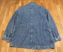 90s 80s カルバンクライン ジーンズ ck デニム カバーオール ヴィンテージ old calvin klein ワーク 古着 肩幅約54cm_画像4