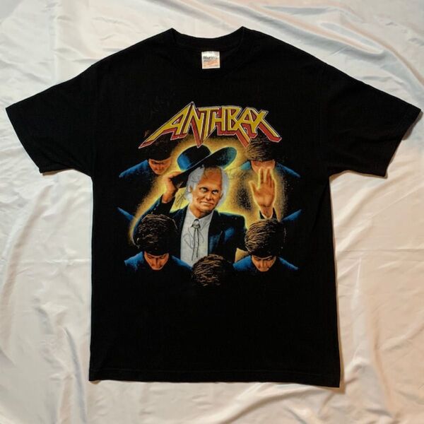 メンバーサイン入り!anthrax【アンスラックス】激レア バンドTシャツ