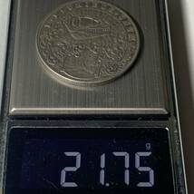 WX1073流浪幣 恐竜 天眼 鷹紋 外国硬貨 貿易銀 海外古銭 コレクションコイン 貨幣 重さ約21g_画像6