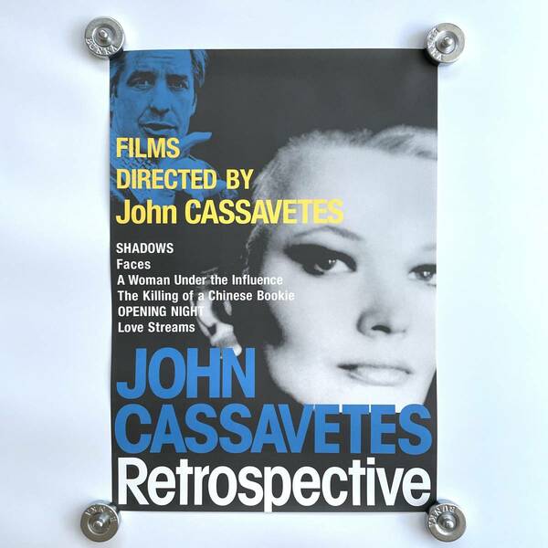 【新品】ジョン・カサヴェテス レトロスペクティブ ポスター B2 映画 John CASSAVETES Poster