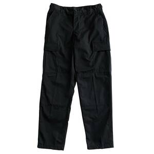 【新品】米軍 BDU カーゴパンツ SMALL REGULAR リップストップ US ARMY vintage 黒 ブラック BLACK 357 TROUSERS S-R