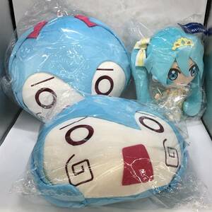 初音ミク まとめ 15th Anniversaryくじ ①ぬいぐるみ賞＋グッスマくじ はちゅねミククッション はちゅねミク肉まんVer. 計3点 未開封