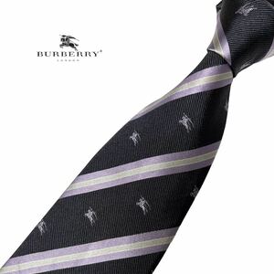 BURBERRY ネクタイ ロゴマーク レジメンタル柄 バーバリー USED 中古 m232