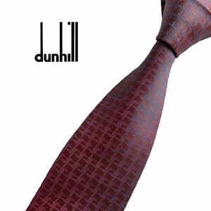 dunhill ネクタイ ロゴマーク 小紋柄 ダンヒル USED 中古 m287