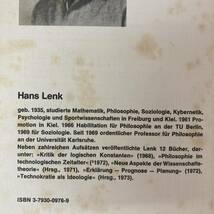 【独語洋書】Metalogik und Sprachanalyse / Hans Lenk（著）【分析哲学】_画像2