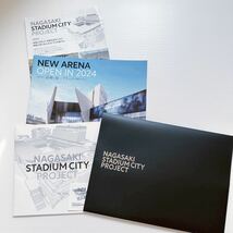 長崎 スタジアム シティ　プロジェクト 説明会 パンフレット ステッカー 紙製ファイル アリーナ NAGASAKI STADIUM CITY PROJECT Pamphlet_画像1