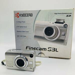 KYOCERA 京セラ Finecam S3L ファインカム シルバー デジカメ コンパクトデジタルカメラ