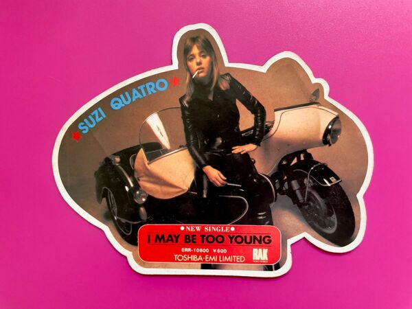 当時物 Suzi Quatro スージー・クアトロ 販促ステッカー ★レア★