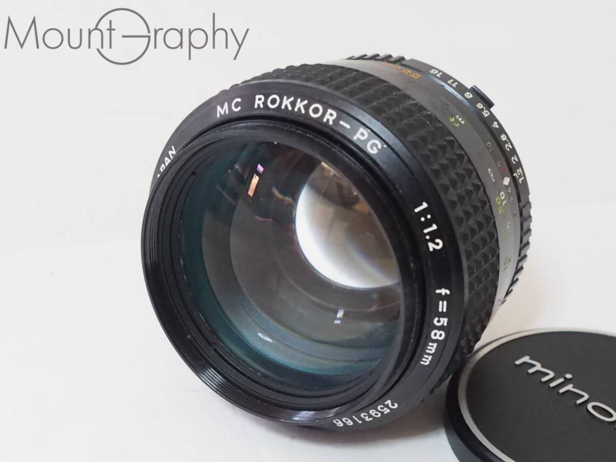 2023年最新】Yahoo!オークション -ミノルタ minolta mc rokkor-pg 58mm