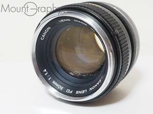 ★良品★ CANON キヤノン FD 50mm F1.4 ★完動品★ #i3768