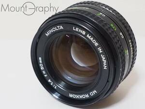 ★極上美品★ MINOLTA ミノルタ MD ROKKOR 50mm F1.4 ★完動品★ #i3781