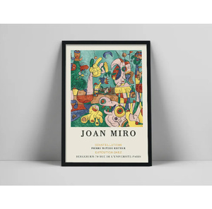 G2997 ジョアン・ミロ Joan miro バー BAR レストラン キャンバスアートポスター 50×70cm イラスト インテリア 雑貨 海外製 枠なし 