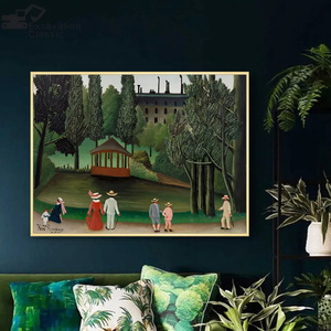 G2984 アンリ・ルソー Henri Rousseau バー BAR レストラン キャンバスアートポスター 50×70cm イラスト インテリア 雑貨 海外製 枠なし 