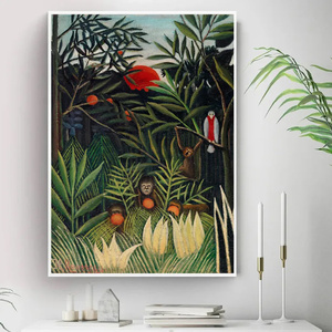 G2985 アンリ・ルソー Henri Rousseau バー BAR レストラン キャンバスアートポスター 50×70cm イラスト インテリア 雑貨 海外製 枠なし 