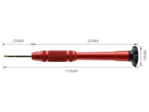 磁性 精密ドライバー 六角ソケットドライバー ナットドライバー M2.5X25mm_画像4