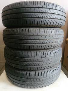 札幌 引き取り可 165/70R14 4本 DUNLOP ENASAVE EC204 格安溝あり 夏タイヤ中古 ヴィッツマーチスイフト など IK-154