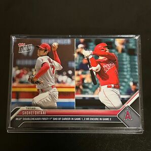 大谷翔平 Topps now 2023 ダブルヘッダー 初完封 1試合2ホームラン