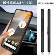 送料無料★TMUJWS Google Pixel6Aケース リング 全面保護 TPU+PCバンパー 二重構造 車載ホルダー(黒)_画像5