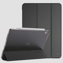 送料無料★ProCase iPadAir5/Air4ケース 軽量 スタンド 三つ折り フォリオ保護 半透明バック(ブラック)_画像1