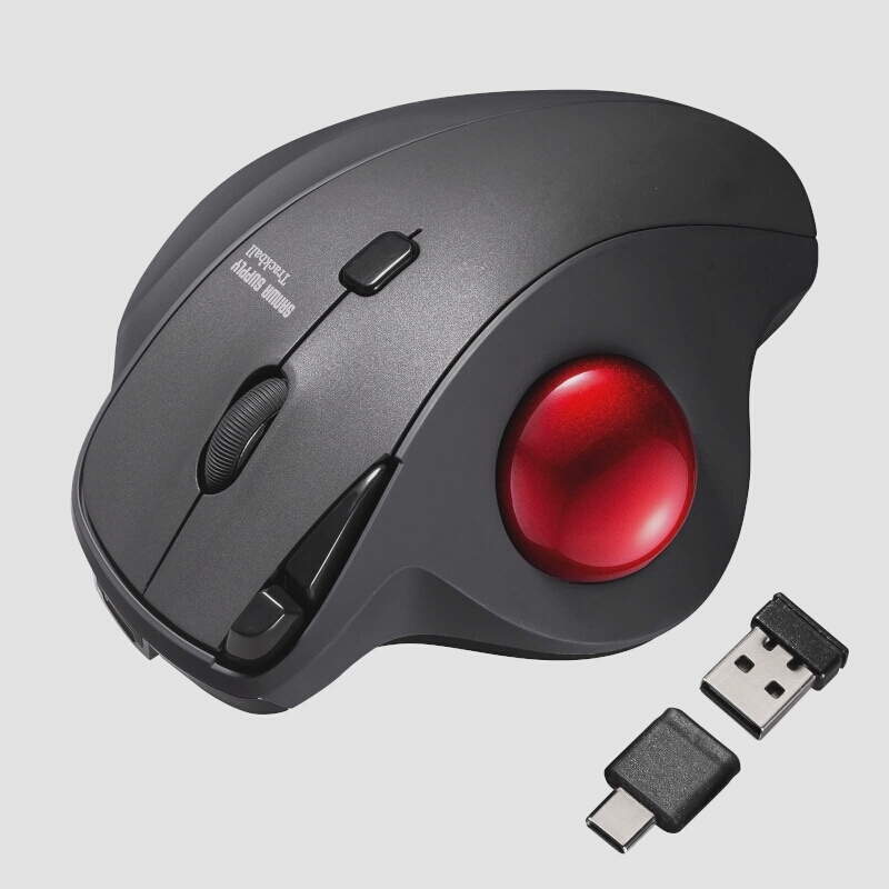 エレコム ELECOM ワイヤレストラックボール HUGE M-HT1DRBK(人差し指