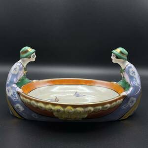 ◇図録掲載シリーズ◇ オールドノリタケ Noritake デコレディ シスターズボウル ラスター彩 アールデコ アンティーク